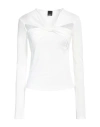 Pinko Woman T-shirt White Size S Modal, Polyester