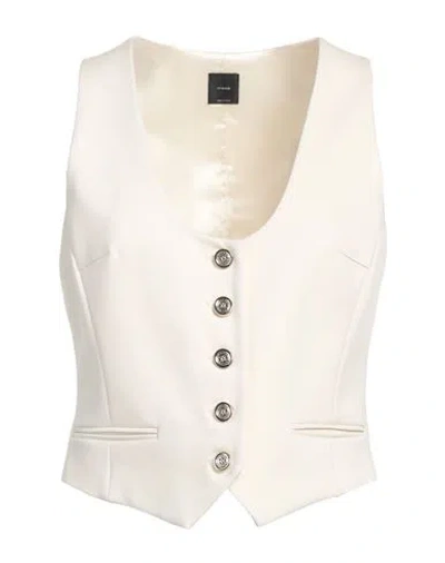 Pinko Woman Tailored Vest Ivory Size 4 Viscose, Polyamide, Elastane In White