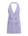Pinko Purple Linen Dress In Purple