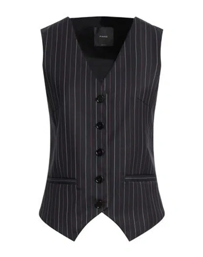 Pinko Woman Tailored Vest Midnight Blue Size 2 Polyester, Wool, Elastane, Viscose