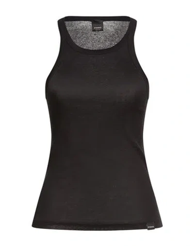 Pinko Woman Tank Top Black Size L Cotton