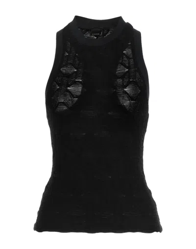 Pinko Tank Tops In Black