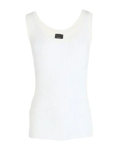 Pinko Woman Tank Top Off White Size L Cotton, Polyamide