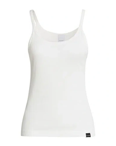 Pinko Woman Tank Top White Size M Cotton