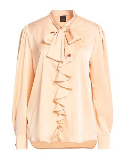 Pinko Woman Top Apricot Size 10 Polyester, Elastane In Orange