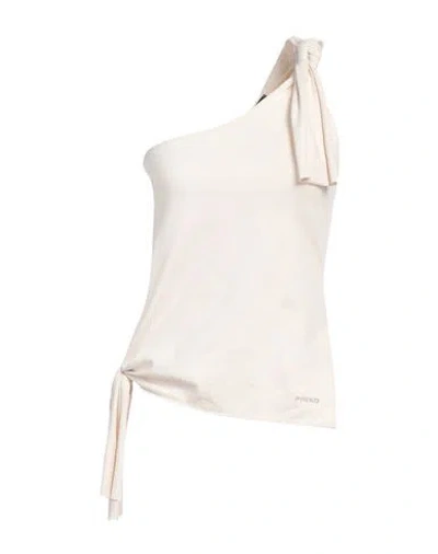 Pinko Woman Top Beige Size S Cotton, Linen In Neutral
