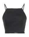 Pinko Woman Top Black Size 2 Cotton, Polyamide, Elastane