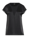 Pinko Woman Top Black Size 4 Acetate, Polyester