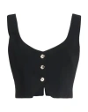 Pinko Woman Top Black Size 4 Polyester, Elastane In Black