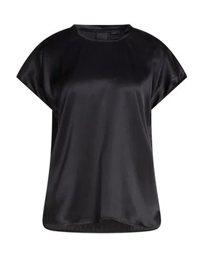 Pinko Woman Top Black Size 4 Silk, Elastane