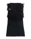 Pinko Woman Top Black Size 4 Acetate, Silk In Black