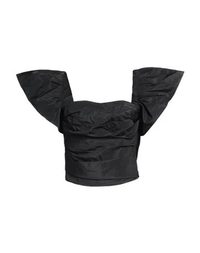 PINKO PINKO WOMAN TOP BLACK SIZE 12 POLYESTER