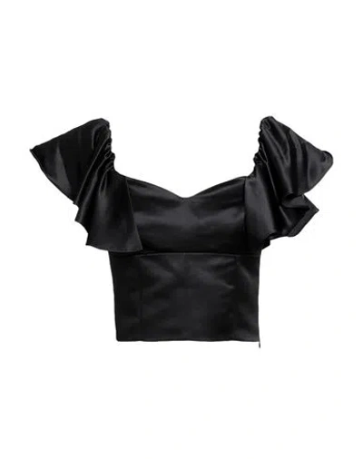 Pinko Woman Top Black Size 4 Polyester