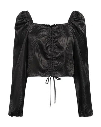 Pinko Woman Blouse Black Size 6 Polyester