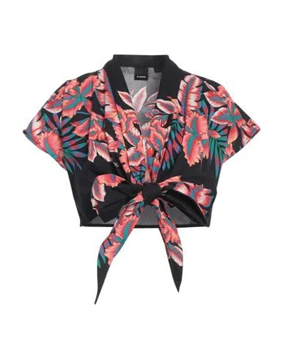 Pinko Woman Top Black Size 8 Cotton
