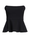 Pinko Woman Top Black Size 8 Polyester, Elastane In Black