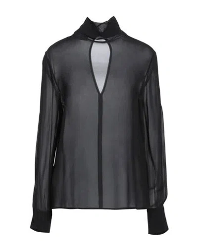 Pinko Woman Top Black Size 8 Viscose