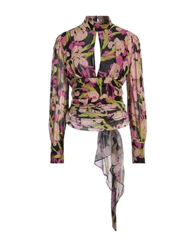 Pinko Woman Top Black Size 8 Viscose
