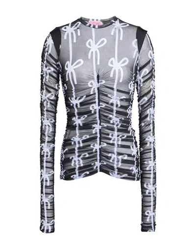 Pinko Woman Top Black Size M Polyamide, Elastane