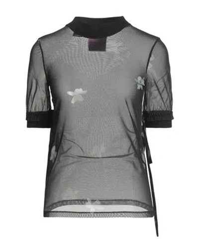 Pinko Woman Top Black Size L Polyamide, Elastane
