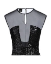Pinko Woman Top Black Size L Polyamide, Elastane In Black