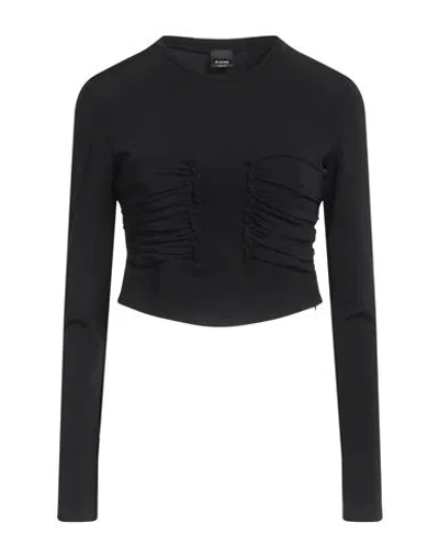 Pinko Woman Top Black Size L Polyamide, Viscose, Elastane