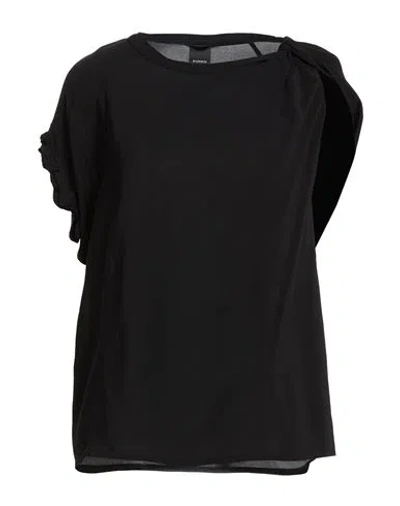 Pinko Woman Top Black Size L Viscose, Elastane