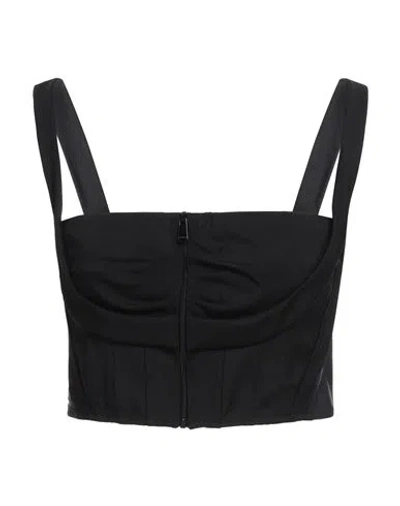 Pinko Wool Tops & Women's T-shirt In Black