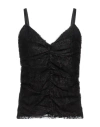 Pinko Woman Top Black Size M Polyamide In Black