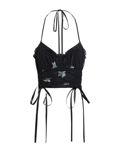Pinko Woman Top Black Size M Polyamide, Elastane