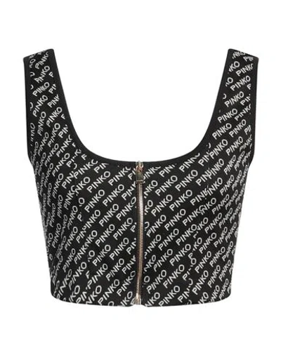 Pinko Woman Top Black Size S Polyamide, Elastane