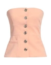 Pinko Woman Top Blush Size 2 Polyester, Elastane