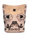 Pinko Woman Top Blush Size S Polyamide In Pink