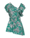 Pinko Woman Top Deep Teal Size 6 Viscose, Elastane In Green