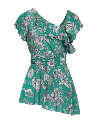 Pinko Woman Top Deep Teal Size 6 Viscose, Elastane In Green