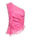 Pinko Woman Top Fuchsia Size L Polyester, Elastane