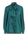 Pinko Woman Top Green Size 2 Polyester, Elastane