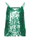 Pinko Woman Top Green Size 8 Polyester