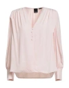 Pinko Woman Top Light Pink Size 2 Acetate, Silk