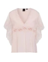 Pinko Woman Top Light Pink Size 6 Acetate, Silk, Polyester, Polyamide