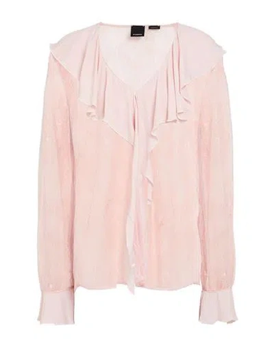 Pinko Woman Top Light Pink Size 6 Polyamide, Acetate, Silk