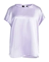Pinko Woman Top Lilac Size 12 Silk, Elastane In Purple