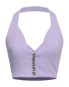 Pinko Woman Top Lilac Size 6 Polyester, Elastane In Purple
