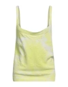 Pinko Woman Top Lime Green Size L Viscose, Acrylic, Polyester In Green