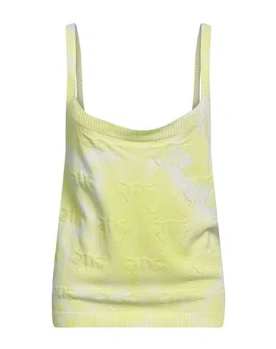 Pinko Woman Top Lime Green Size L Viscose, Acrylic, Polyester