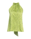 Pinko Woman Top Lime Green Size S Polyester, Elastane In Green