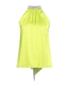 Pinko Woman Top Lime Green Size M Polyester, Elastane In Green