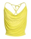 Pinko Woman Top Lime Green Size S Viscose, Elastane