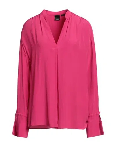 Pinko Woman Top Magenta Size 10 Acetate, Silk