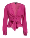 Pinko Woman Top Mauve Size 8 Acetate, Silk In Purple